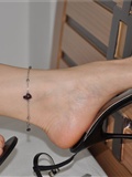 精致女人的选择 秀美脚踝的魅惑（极致高跟黑） Fannie芬妮高清原图(34)